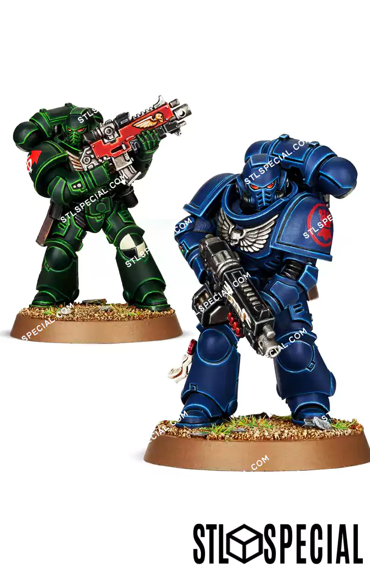 Intercessors Squad STL 3D Model