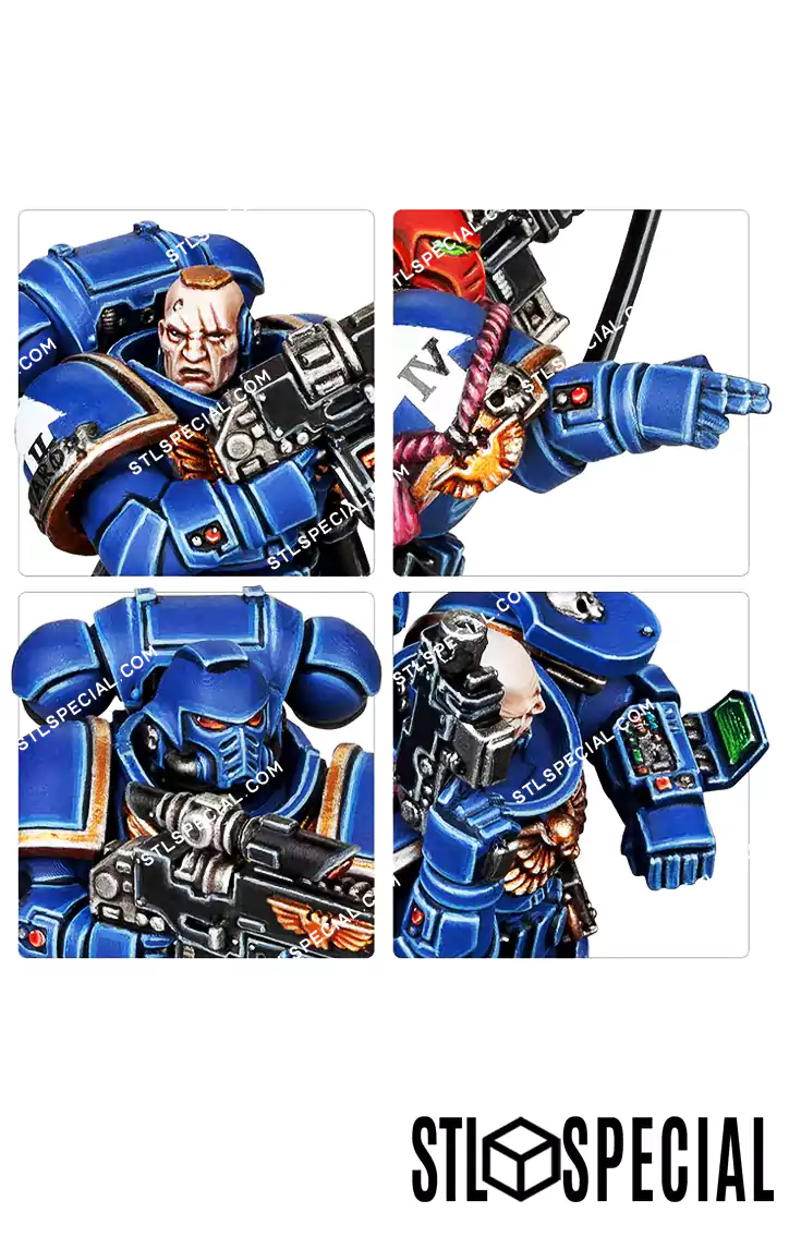 Intercessors Squad STL 3D Model