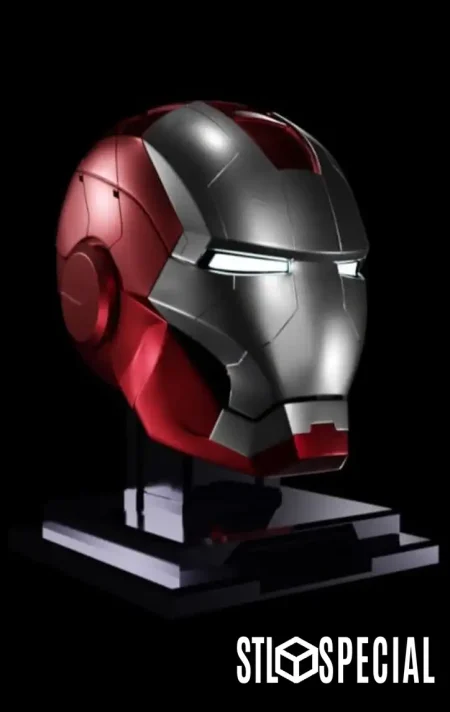 Iron Man Mark V Helmet 3D Print STL Files