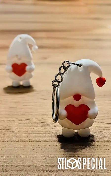 Keychain Gnome in Love – 3MF