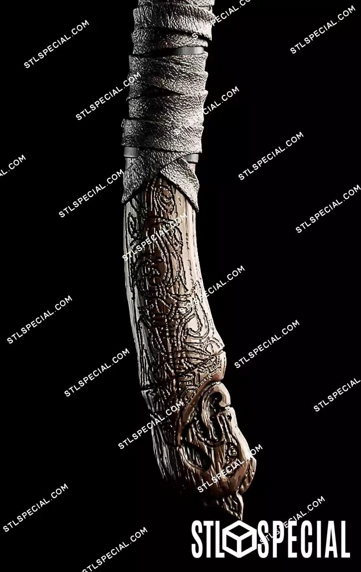 Kratos Leviathan Axe STL 3D Model