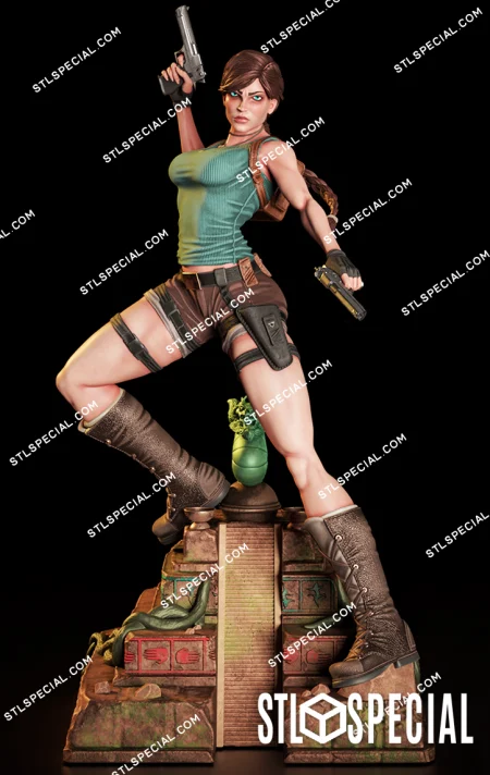 Lara Croft V5 STL 3D Model