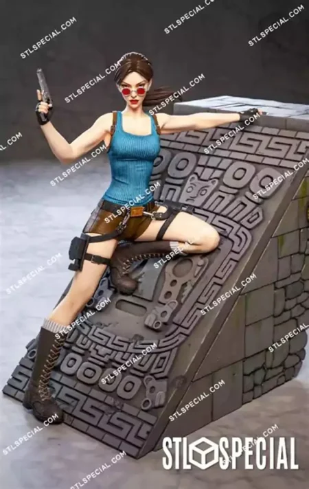 Lara Croft V5 STL 3D Model