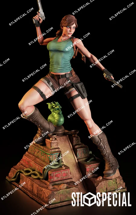 Lara Croft V5 STL 3D Model