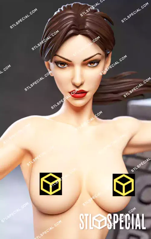 Lara Croft V5 STL 3D Model