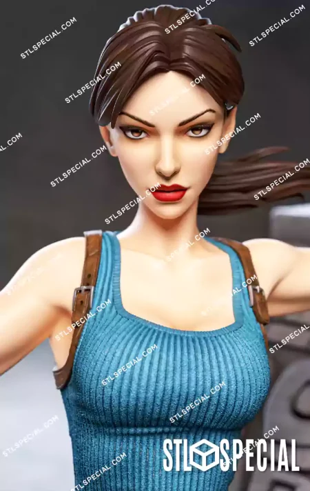 Lara Croft V5 STL 3D Model