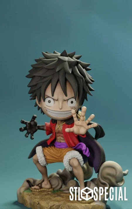 Luffy Chibi 3D Print STL Files