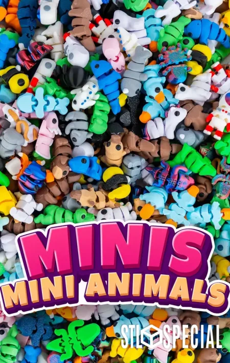 Flexi Mini Animals STL Special & 3MF Pack – 99 Models