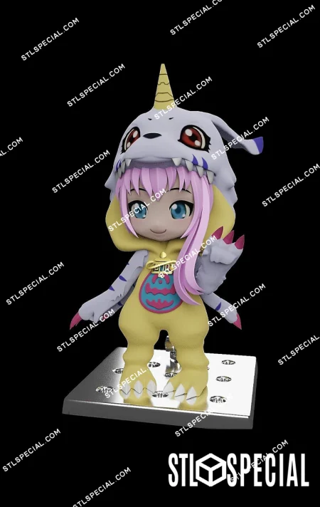 Megurine Luka - Gabumon STL 3D Model