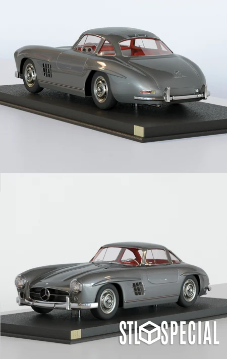 Mercedes-Benz 300 SL Coupe 3D Print STL Files