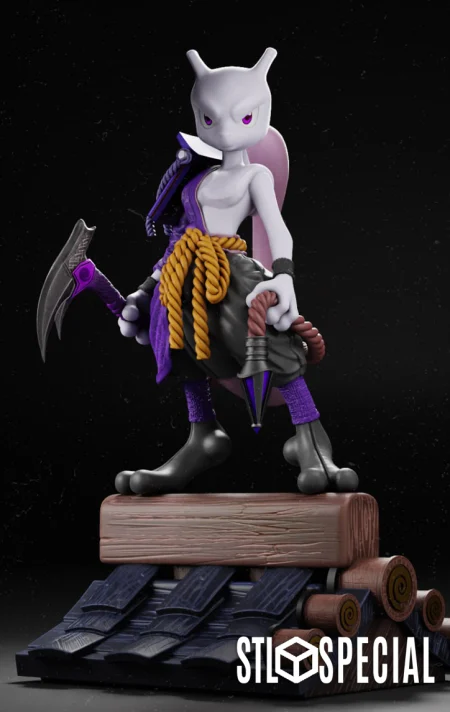 Mewtwo Oni Samurai 3D Print STL Files