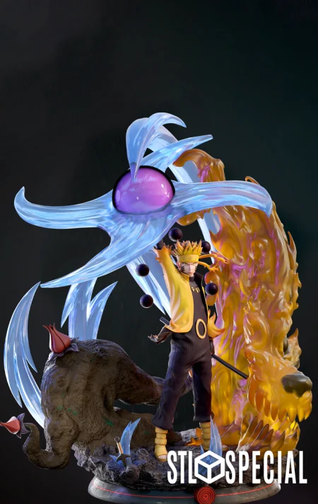 Naruto Nine Tails Chakra Mode 3D Print STL Files