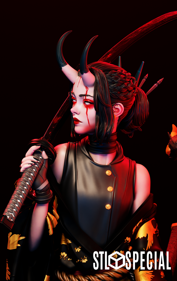 Oni STL Special File 3D Printable Model - Image 6
