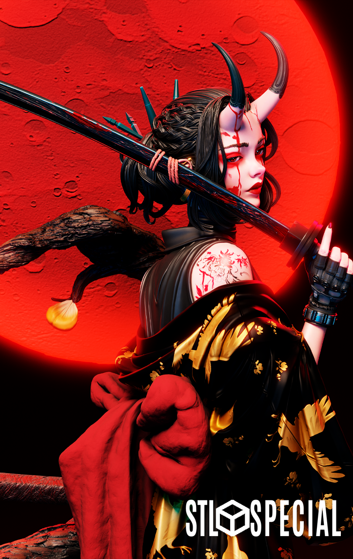 Oni STL Special File 3D Printable Model - Image 7