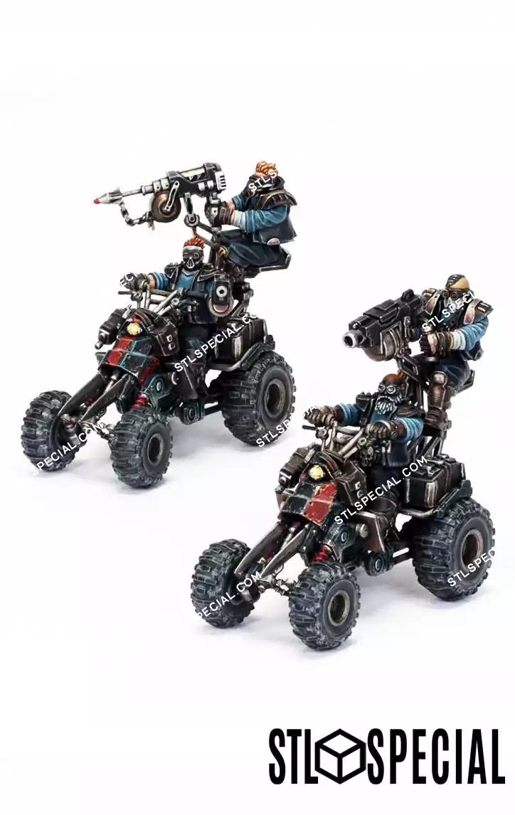 Orlock Outrider Quads STL 3D Model