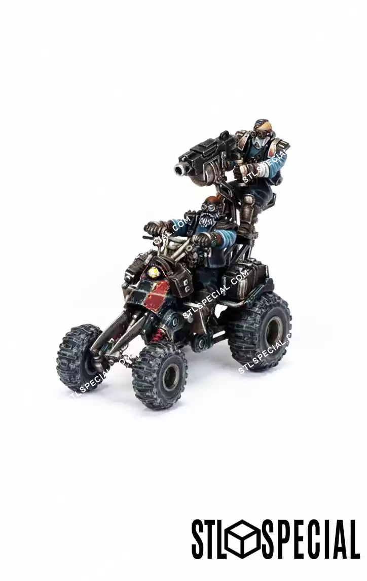 Orlock Outrider Quads STL 3D Model