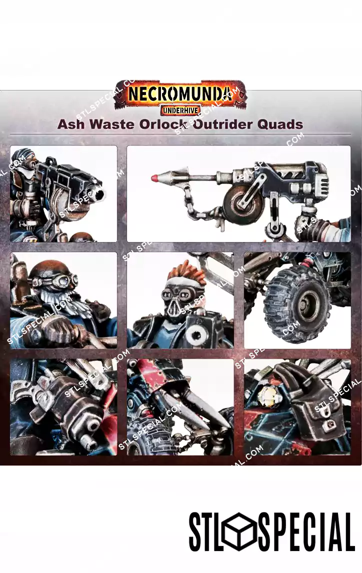 Orlock Outrider Quads STL 3D Model
