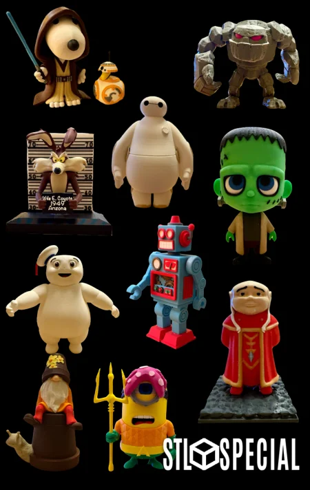 Miniature Pack Fun, Quirky, and Perfect for Any Collection! (Multi-Colour Edition) STL