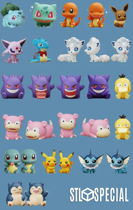 Chibi Pokemon Collection Pack STL