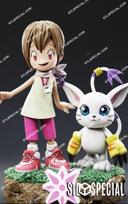 Kari and Tailmon STL 3D Model