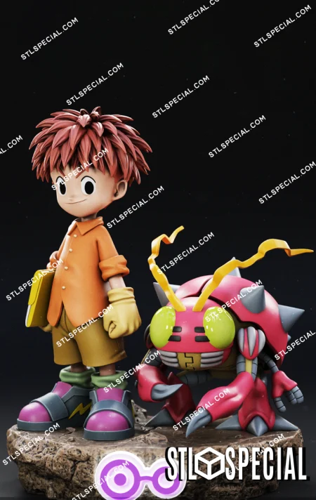 Izzy and Tentomon STL 3D Model