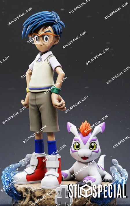 Joe and Gomamon STL 3D Model