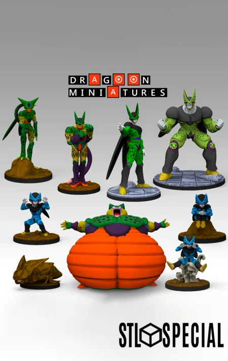 Dragon Ball Miniatures Tabletop Games - DBZ - Android Saga Part 4 STL