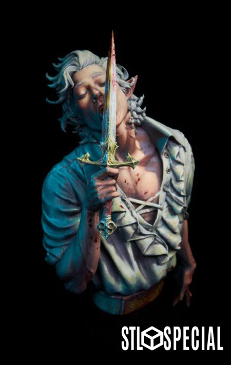 Passionate Assassin Bust 3D Print STL Files – High Detail Model