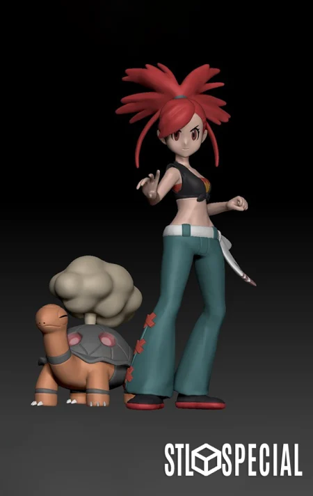 Pokemon Flannery and Torkoal STL Model