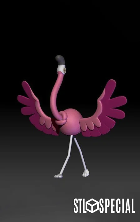 Flamigo Pokemon 3D Model (STL)