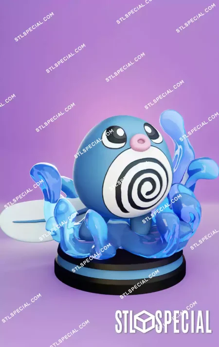 Pokรฉmon Poliwag STL Print Model