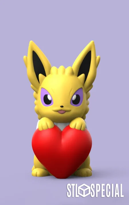 Pokemon Valentine Jolteon – STL & 3MF