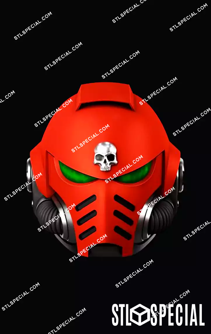 Primaris Hellblaster Helmet STL 3D Model