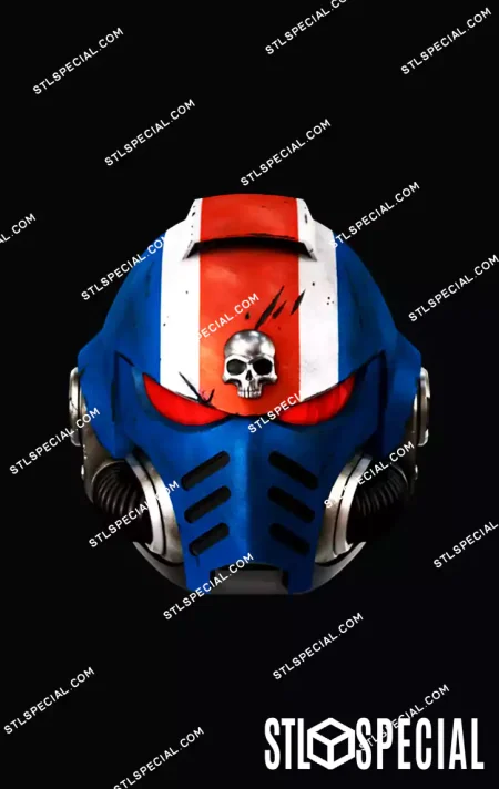 Primaris Hellblaster Helmet STL 3D Model