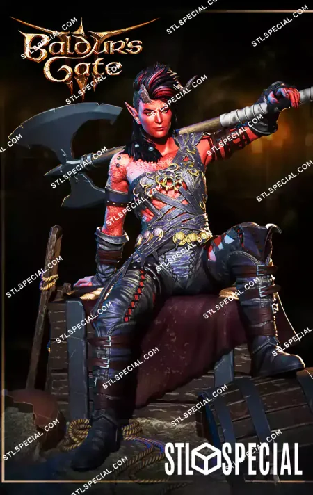 Karlach Baldurs Gate 3 STL 3D Print Model