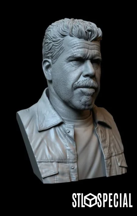 Ron Perlman as Clay Morrow Bust - Sons of Anarchy STL Files