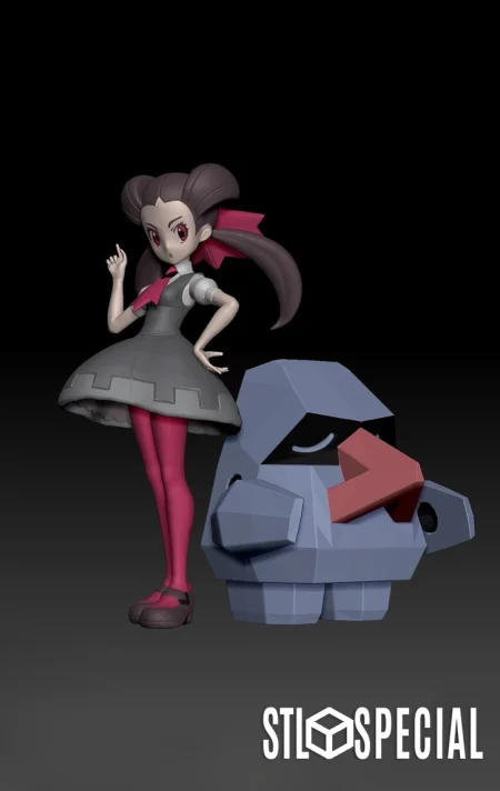 Gym Leader Roxanne Pokemon STL Model