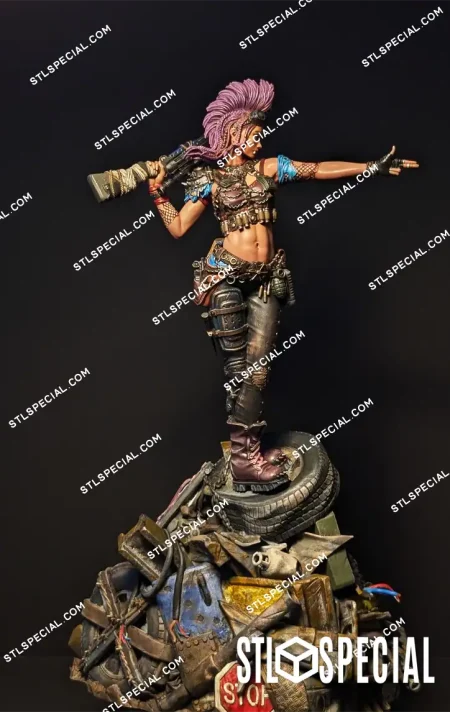 Ramona The Wasteland Warrior STL Model