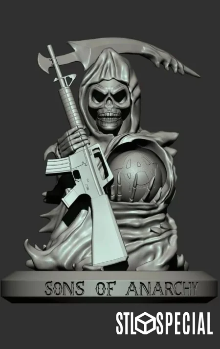 Sons of Anarchy Logo Bust - STL Files