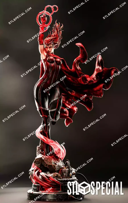 Scarlet Witch Marvel STL 3D Model