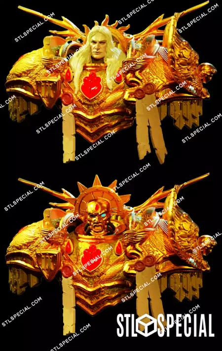 Sanguinius Bust STL 3D Model