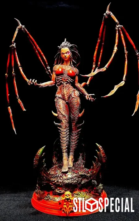 Sarah Kerrigan – StarCraft 3D Model V3 – 3D Print STL Files