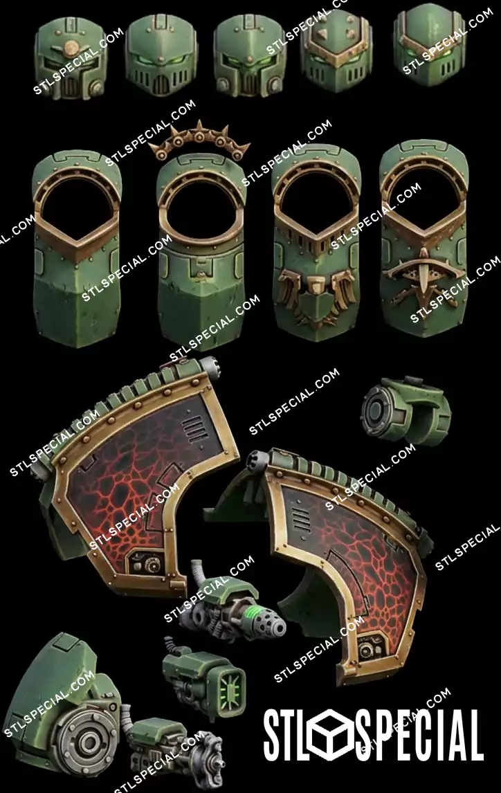 Saturnine Siege Dreadnought STL Files 3D Model