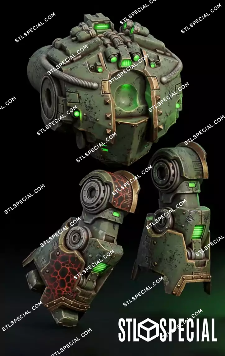 Saturnine Siege Dreadnought STL Files 3D Model