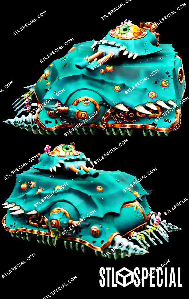 Sea Grub Hunter Tank STL 3D Print Model