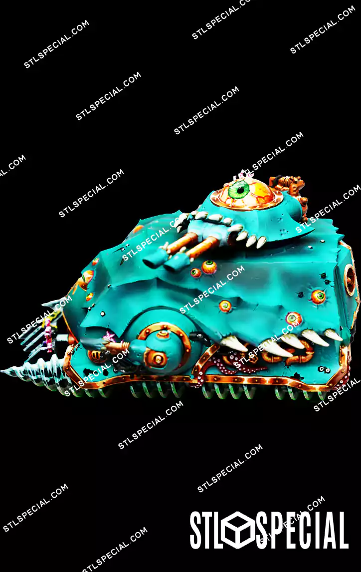 Sea Grub Hunter Tank STL 3D Print Model