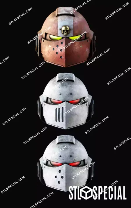 Secret Level Space Marine Helmets STL