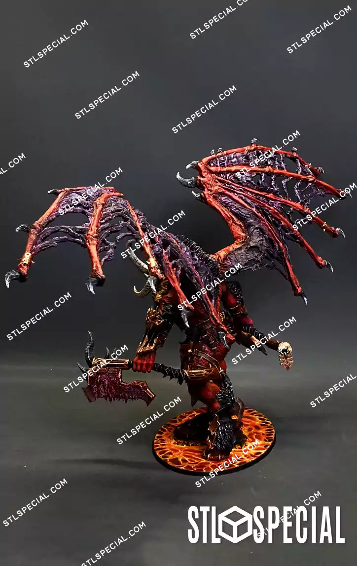 Skarbrand Daemon Lord STL 3D Model