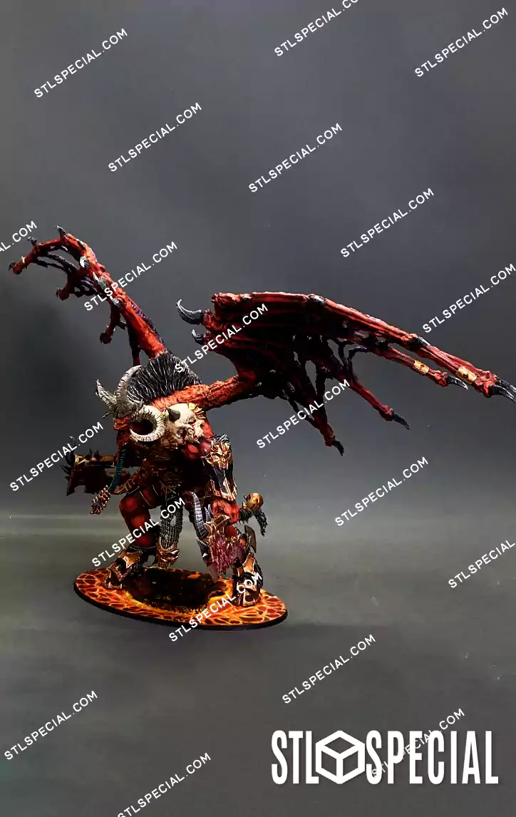 Skarbrand Daemon Lord STL 3D Model