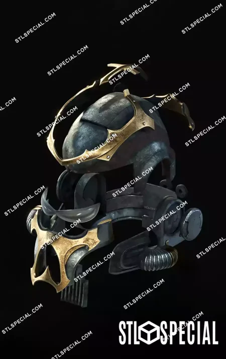 Space Marine 2 Black Legion Helmet STL & 3MF
